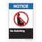 Signmission ANSI Notice, 7" Height, 10" Width, Decal, 7" H, 10" W, Landscape, No Soliciting OS-NS-D-710-L-19928 - alternate 1